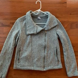 Old Navy Active Asymmetrical Jacket Gray Small